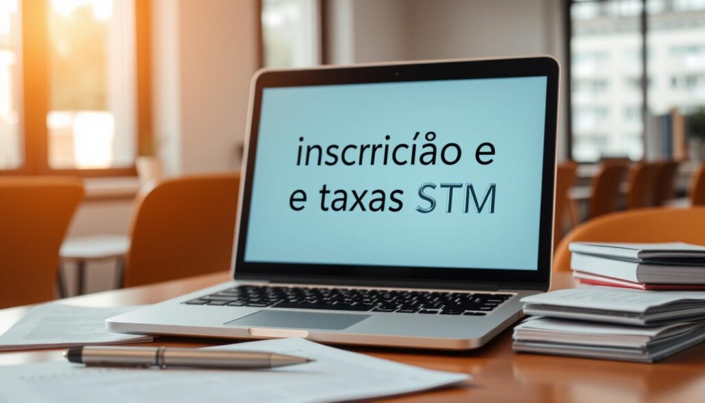 inscrição e taxas STM